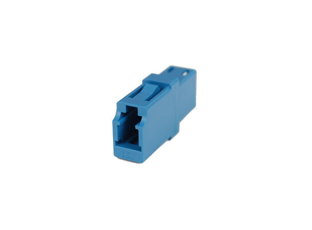 Adapter SM LC-SPX Blue Flangeless, plastic clip, Zr. sleeve 